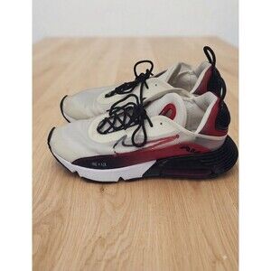 Nike Air Max 2090 Men's 10.5 White University Red Used Missing Inner Tongue
